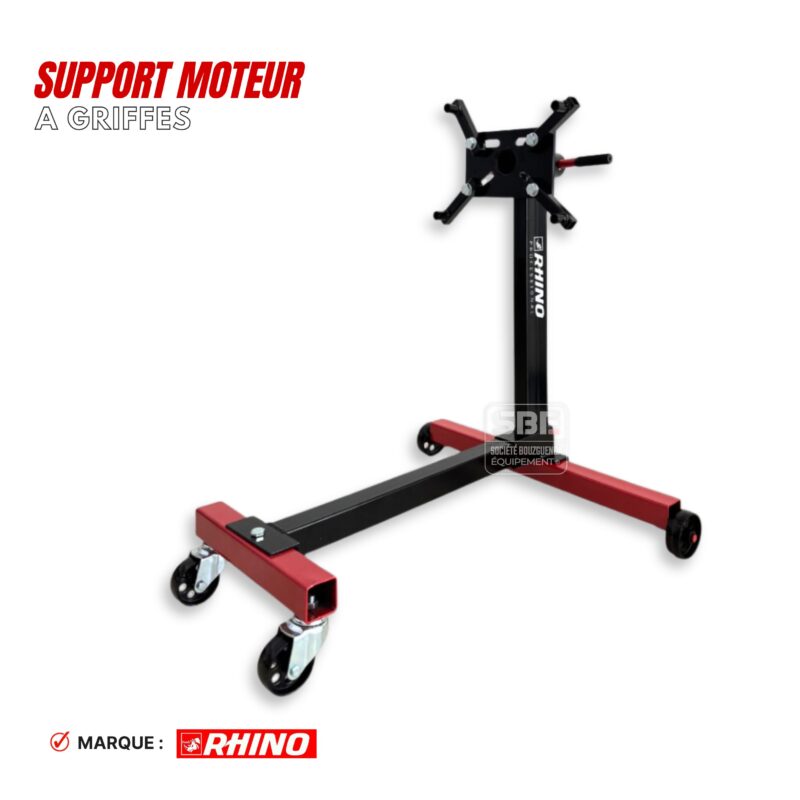 SUPPORT MOTEUR A GRIFFES 500 KG MOBILE-RHINO