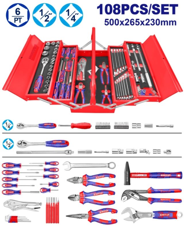 CAISSE A OUTILS MÉTALLIQUES 108P EMTOP EHTS00108