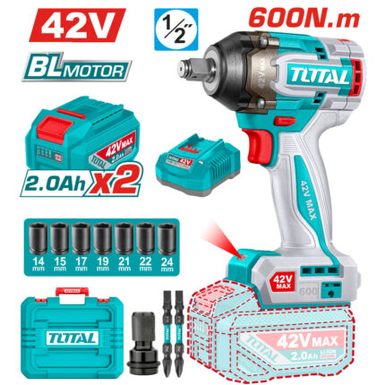 CLE A CHOC 1/2″ 600NM 42V 2.2AH/CH TIWLI42602