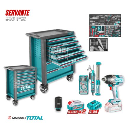 SERVANTE 7 TIROIRS 369 PCS TOTAL
