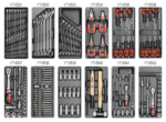 YT-55300 ARMOIRE DE SERVICE AVEC OUTILS 177 PIÈCES.