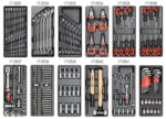 SERVANTE 6 TIROIRS 12 MODULES 185 OUTILS YATO