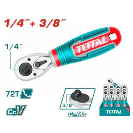 CLE A CLIQUET REVERSIBLE TOTAL THT1061438 – 1/4 ET 3/8 POUCE