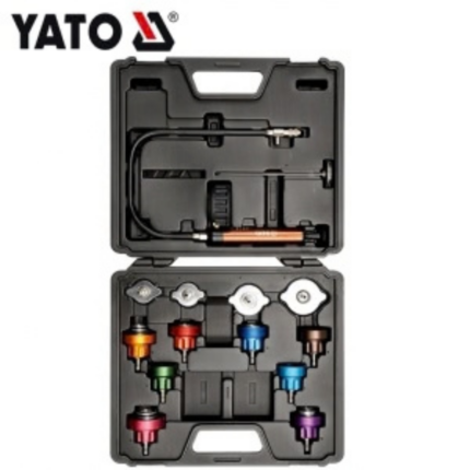 KIT DIAGNOSTIQUE RADIATEUR UNIVERSEL ALUMINIUM 14 PCS YT-0672